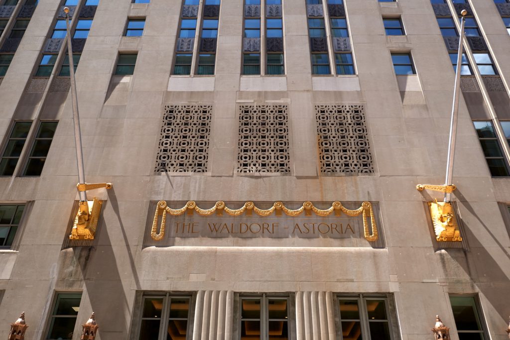 The Waldorf Astoria - Lobby entrance
