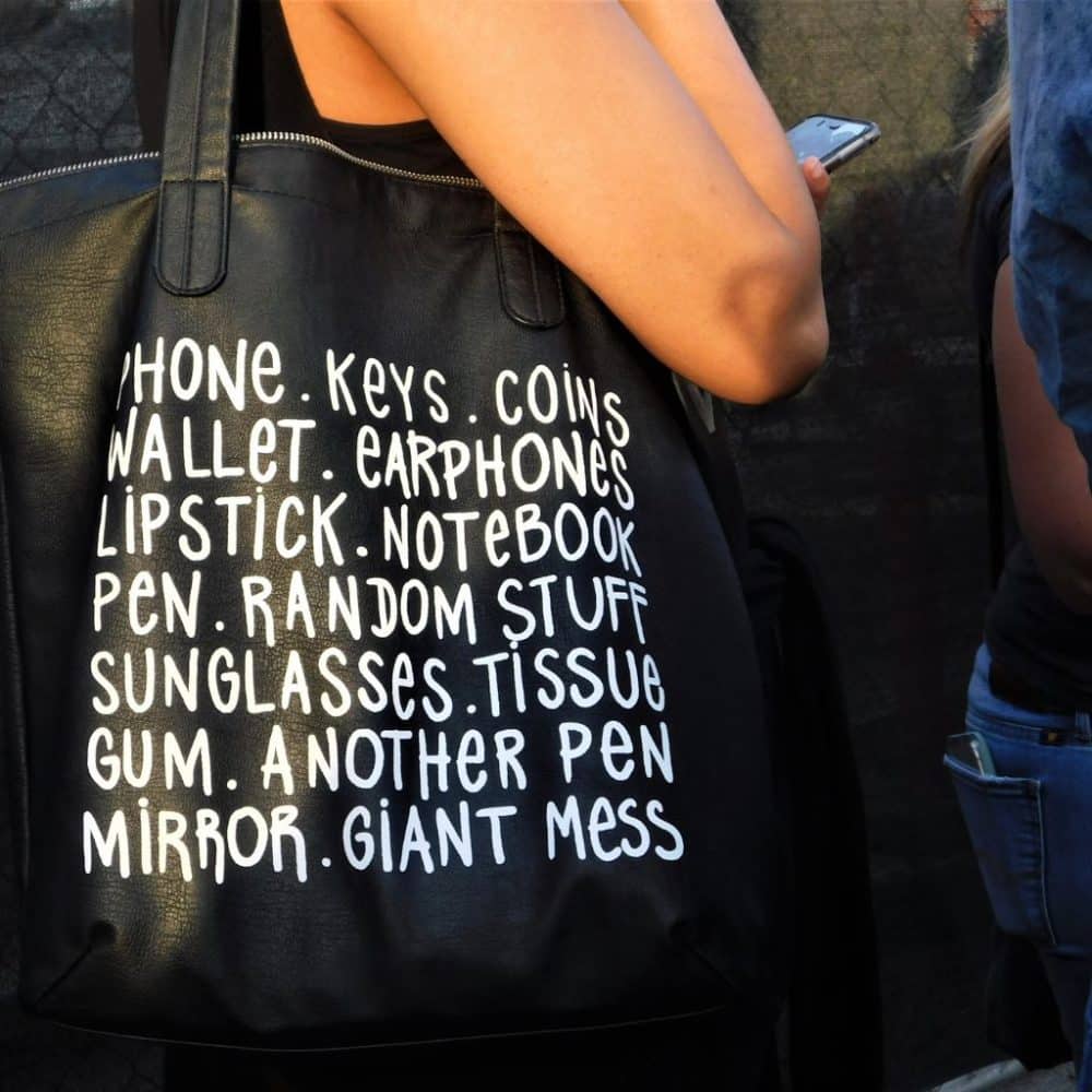Lightweight tote bag for easy tourist travel in NYC