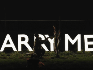 Romantic Helicopter Proposal