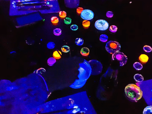 UV Body Painting class for couples