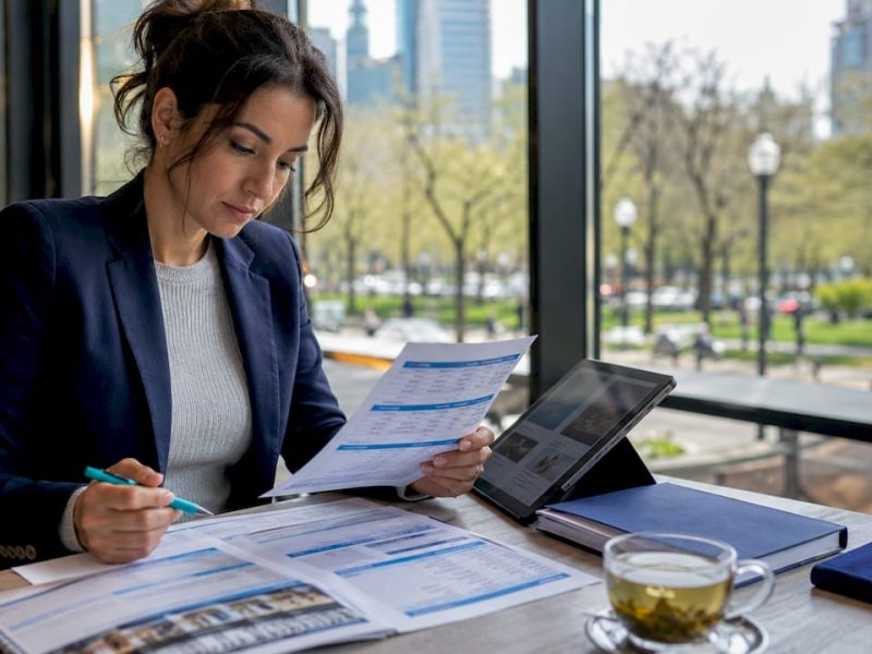 Travel analyst comparing NYC hotel rates